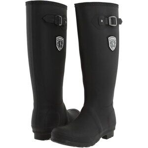 Kamik tall rain boots equestrian style, women's S 9